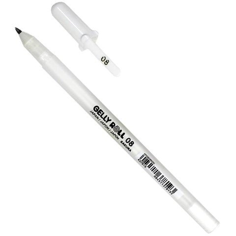 Sakura - Gel Pen - White - Medium Line 08