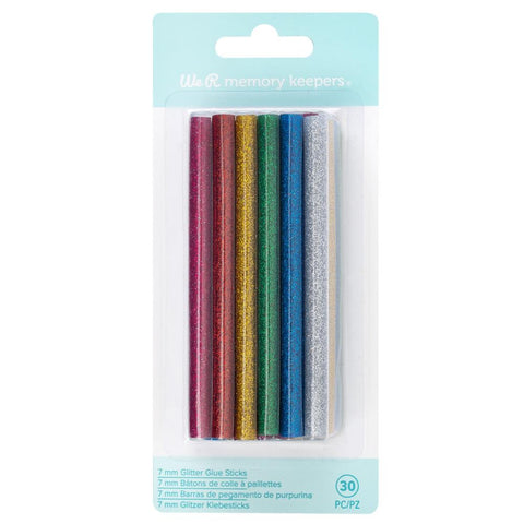 We R Memory Keepers - Creative Flow Hot Glue Sticks - Assorted Glitter 30/Pkg