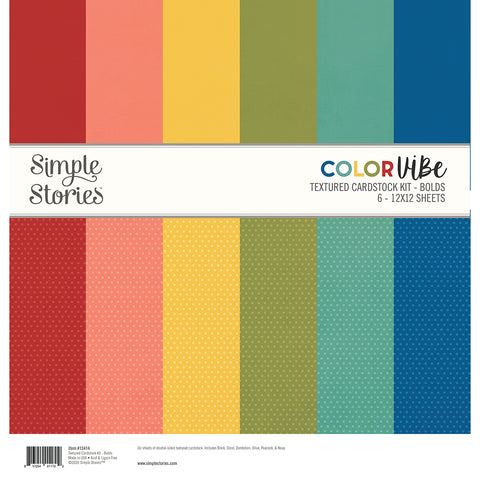 Simple Stories - Color Vibe - Bolds - Collection Kit - Textured