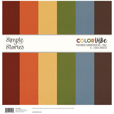 Simple Stories - Color Vibe - Fall - Collection Kit - Textured