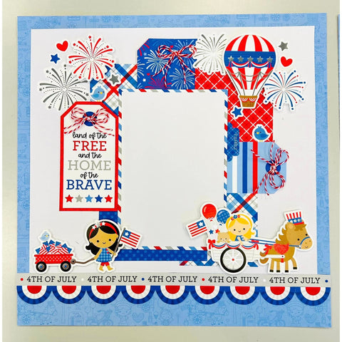 Project Kit - Doodlebug Hometown USA - Double Page Layout and Card Kit