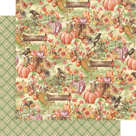 G45 - Hello Pumpkin - 12x12 Single Sheet / Farmers Market