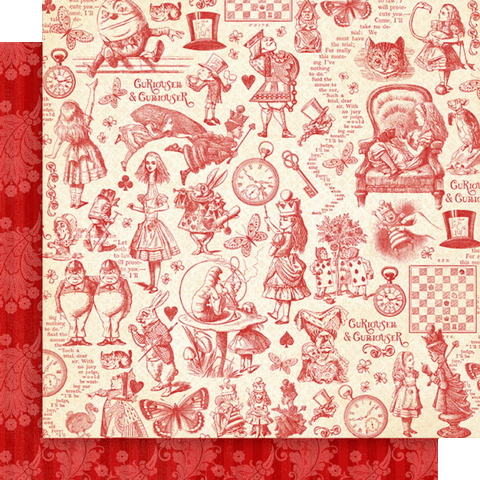 G45 - Curiouser & Curiouser - 12x12 Single Sheet - Always Late