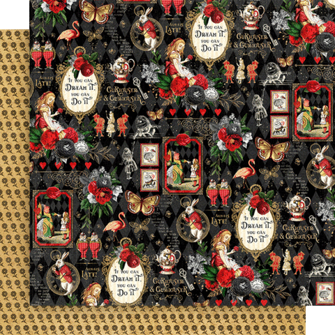 G45 - Curiouser & Curiouser - 12x12 Single Sheet - Beautiful Nonsense