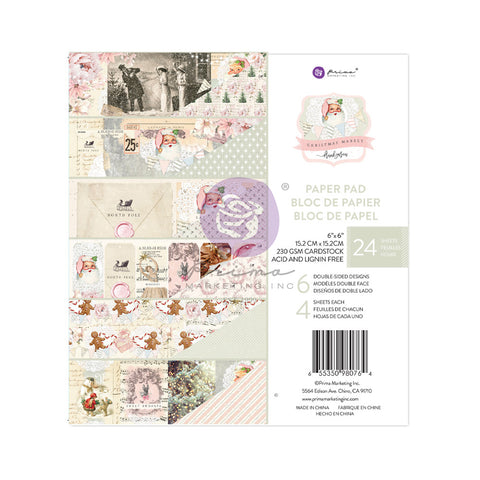 Prima - Christmas Market Collection - 6x6 Paper Pad with 24 sheets