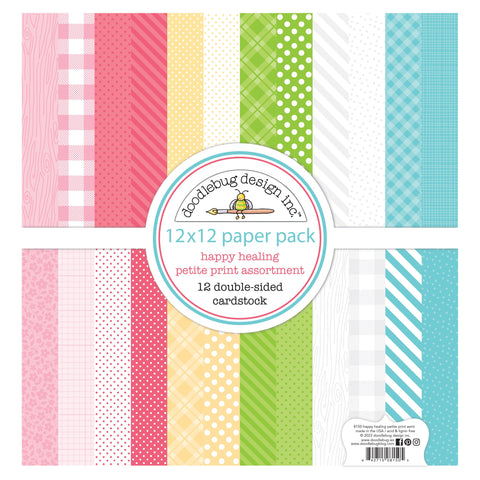 Doodlebug - Happy Healing Collection - 12x12 Petite Prints Assortment Pack / 8150