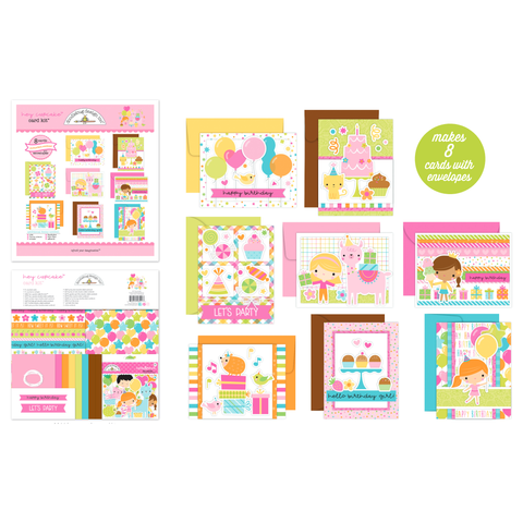 Doodlebug - Hey Cupcake - Card Kit / 8211