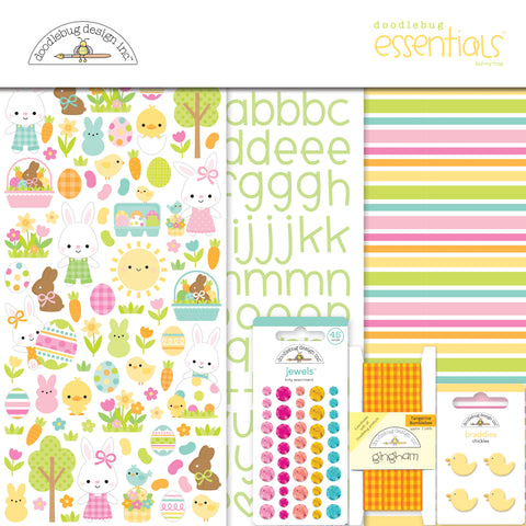 Doodlebug - Bunny Hop Collection - Essentials Kit / 8477