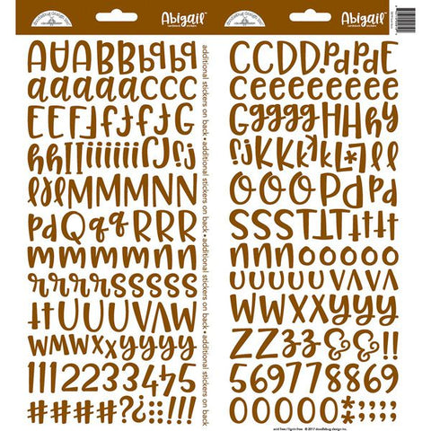 Doodlebug - Abigail Alphabet Stickers - Bon Bon