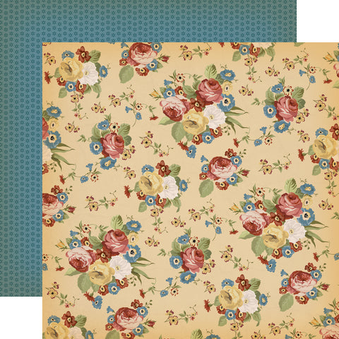 Carta Bella - Cowboys - 12x12 Single Sheet / Wetern Floral