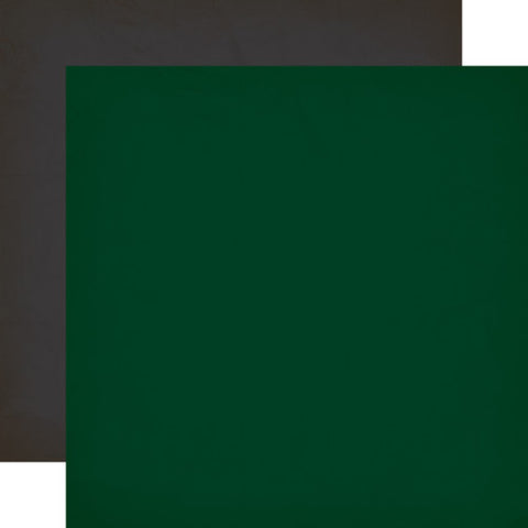 Carta Bella - Gone Fishing - 12x12 Single Sheet - Coordinating Solids - Green / Black