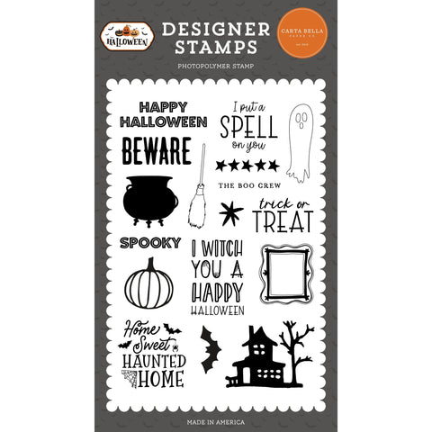 Carta Bella - Halloween - Stamp Set / Haunted Home