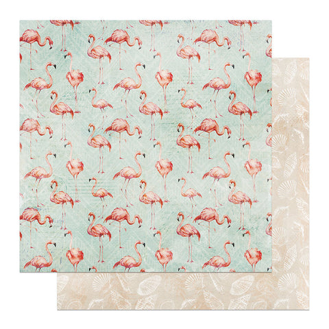 Photo Play - Coco Paradise - 12x12 Single Sheets - Let's Flamingle