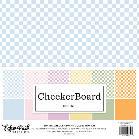 Echo Park - Checkerboard - Spring - 12x12 Collection Kit