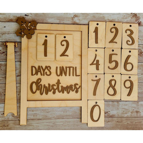 Christmas Countdown Wood Kit