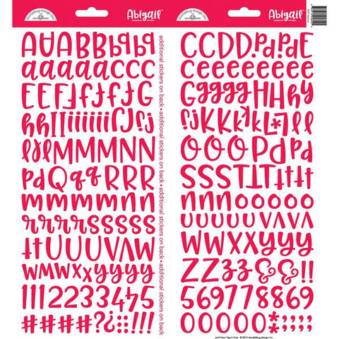 Doodlebug - Abigail Alphabet Stickers - Ladybug