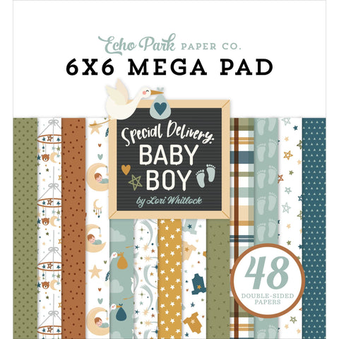 Echo Park - Special Delivery Baby Boy - Card Makers 6x6 Mega Pad