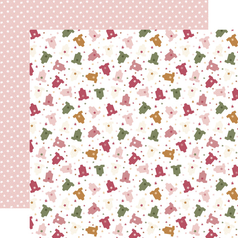 Echo Park - Special Delivery Baby Girl - 12x12 Single Sheet / Tiny Girl Clothes
