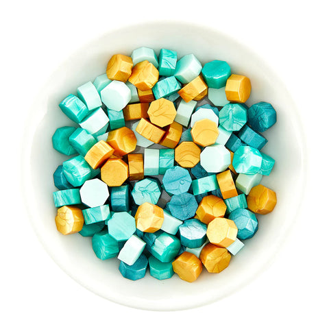 Spellbinders - The Sealed by Spellbinders Collection / Must-Have Wax Bead Mix / Teal