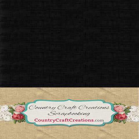 Artisan Cardstock - 100lb - Linen / Black / 12x12 - 24 Pack