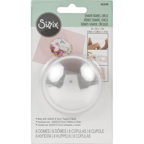 Sizzix - Essential Shaker Domes / Circle 2x2-663648