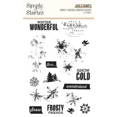 Simple Stories - Simple Vintage Winter Woods - Stamps