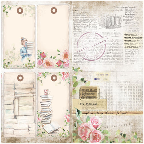 Country Craft Creations - Once Upon a Book - 28 8x8  sheets  - Cotton Bristol