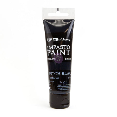 Prima - Art Alchemy - Impasto Paint / Pitch Black 2.5oz