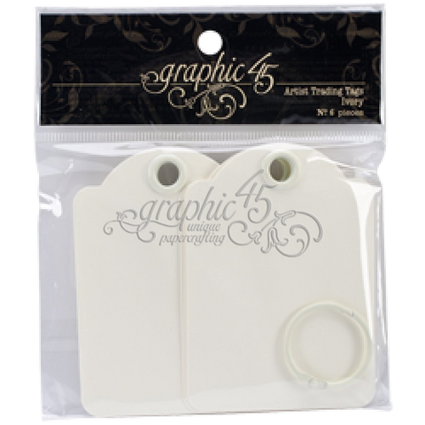 G45 - Tags - Artist Trading - Ivory