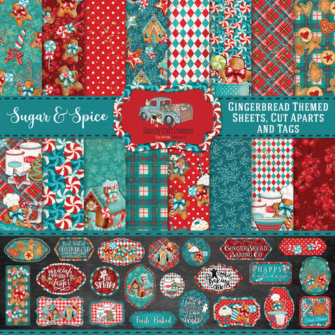 Country Craft Creations - Sugar & Spice - 12x12 28 Sheets