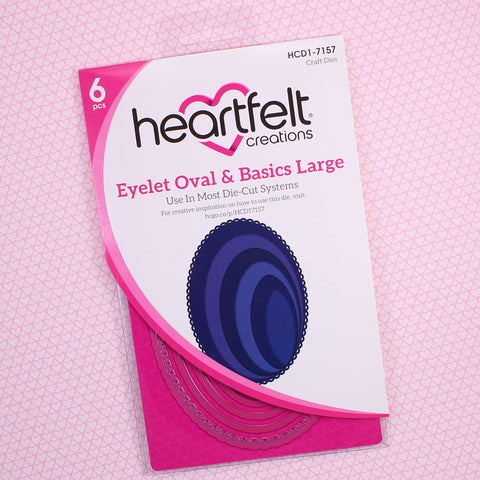 Heartfelt Creations - Die Set - Eyelet Oval & Basics Large Die / 7157**