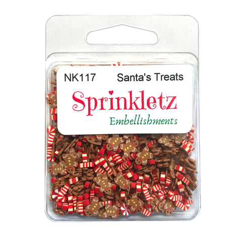 Buttons Galore & More - Shaker Embellishments - Sprinkletz - Santa Treats/NK117