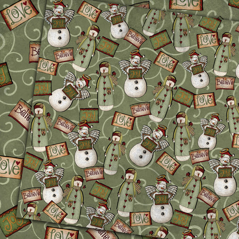 Country Craft Creations - Snowman & Friends- 28 sheets of 8x8 - Cotton Bristol