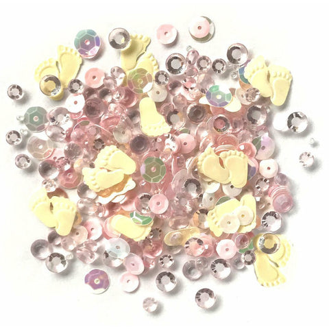 Buttons Galore & More - Shaker Embellishments - Sparkletz - Daddy's Little Girl / SPK143