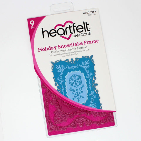 Heartfelt Creations - Die Set - Holiday Snowflake Frame / 7363*