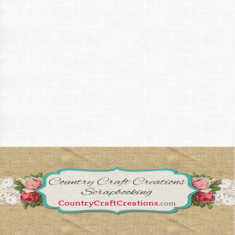 Artisan Cardstock - Linen - White - 12x12 - 24 Pack