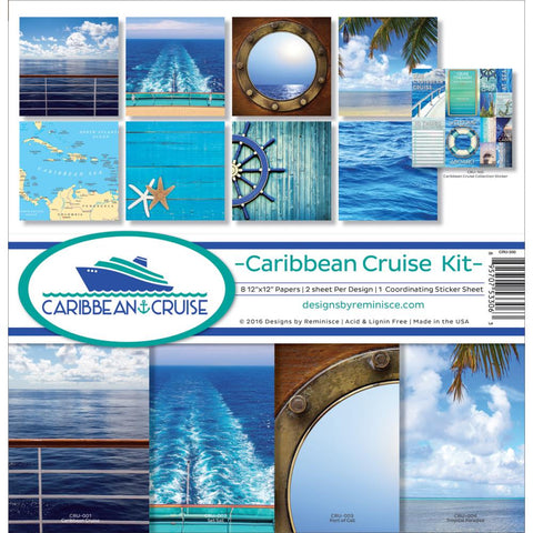 Reminisce Collection Kit 12"X12" - Caribbean Cruise
