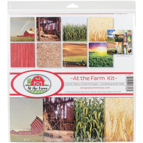 Reminisce Collection Kit 12"X12" - At the Farm