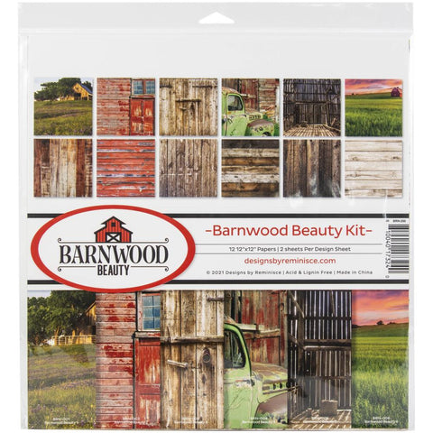 Reminisce Collection Kit 12"X12" - Barnwood Beauty