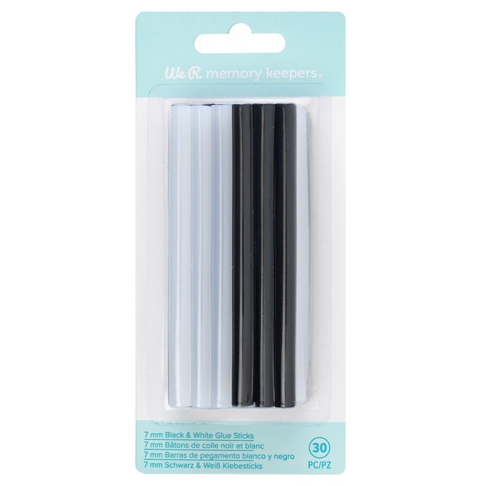 We R Memory Keepers - Creative Flow Hot Glue Sticks - Black and White 30/Pkg
