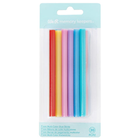 We R Memory Keepers - Creative Flow Hot Glue Sticks - Multi Color 30/Pkg