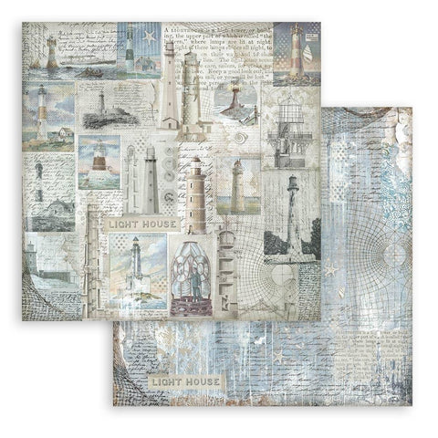 Stamperia - Silent Sea - Backgrounds Double-Sided Paper Pad 12"x12" 10/Pkg