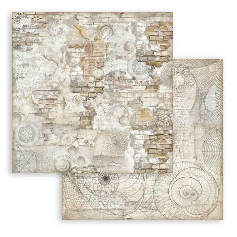 Stamperia - Silent Sea - Backgrounds Double-Sided Paper Pad 12"x12" 10/Pkg