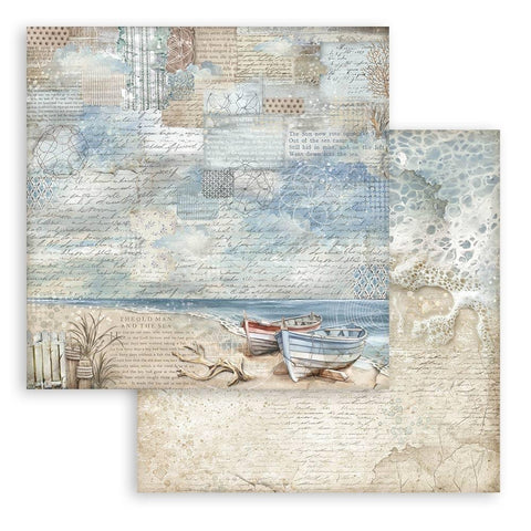 Stamperia - Silent Sea - Backgrounds Double-Sided Paper Pad 12"x12" 10/Pkg