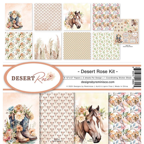 Reminisce Collection Kit 12"X12" - Desert Rose Collection