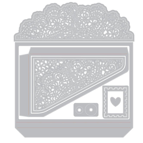 Sizzix - Sizzix Thinlits Die Set 10PK - Laced Folio by 49 and Market