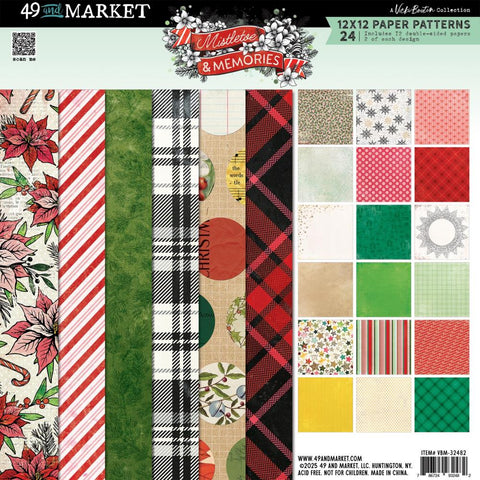 49 & Market - Vicki Boutin- Mistletoe & Memories- 12x12 Paper Patern Pad