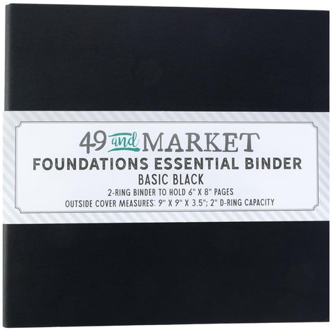 49 & Market - Foundations Binders Black