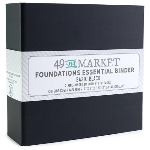 49 & Market - Foundations Binders Black