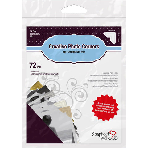 Scrapbook Adhesives - Creative Photo Corners - Mix Package / 01633